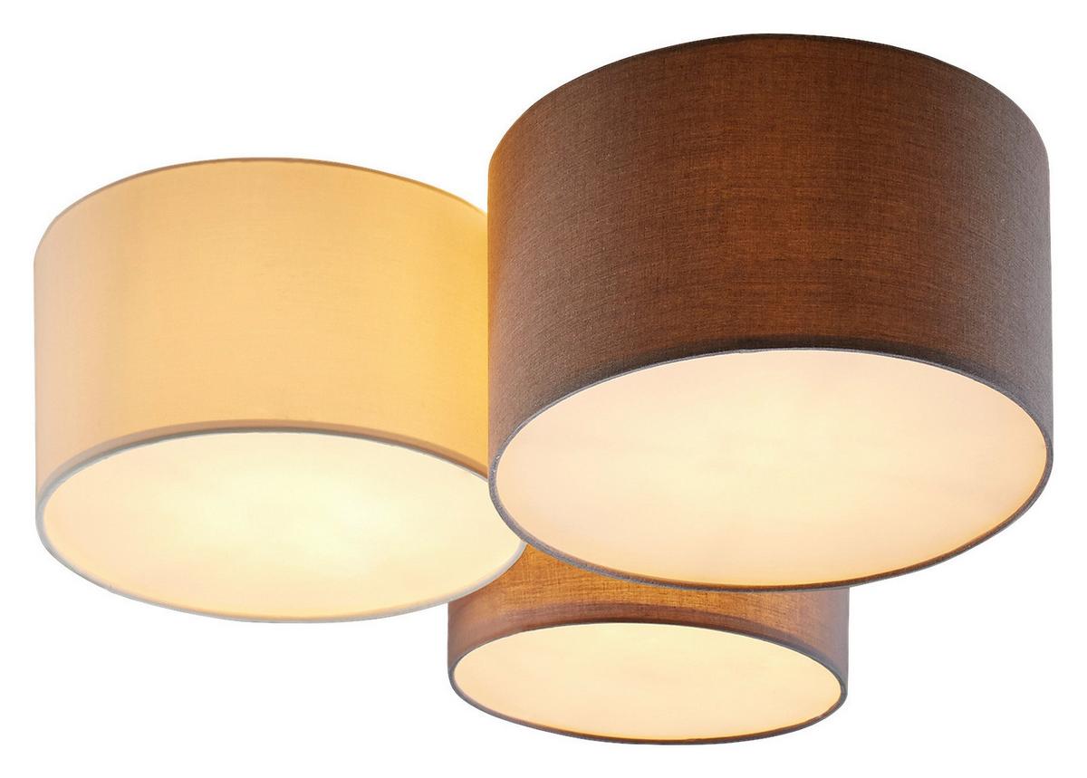 LAMPA SUFITOWA 97479* PASTORE - antracytowy/biały, Konventionell, metal/tkanina (61/49,5/25,5cm) - Eglo