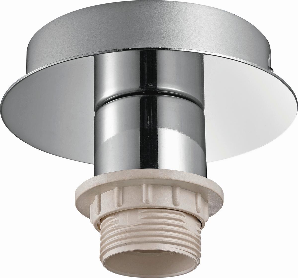 Deckenleuchte Lara max. 60 Watt - Silberfarben, Metall (16/18cm) - Modern Living
