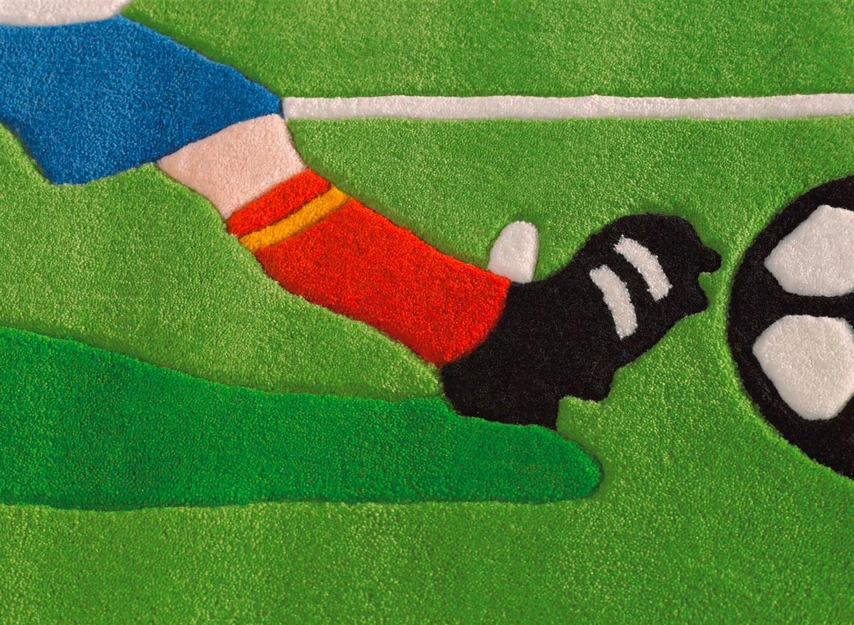 KINDERTEPPICH JOY 4090 MULTI FOOTB 110X160 - Multicolor, Basics, Textil (110/160cm) - Kayoom