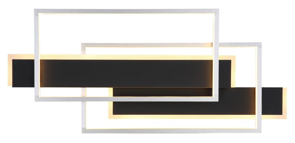 Led Mennyezeti Lámpa 67187-40 Finnley - fekete/opál, Design, műanyag/fém (62/27/8,2cm) - Globo