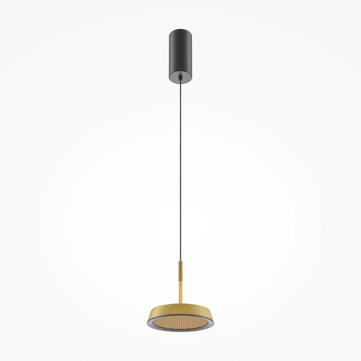 Pendelleuchte Mod041pl-L15g3k - Schwarz, Design, Metall (15.3/327cm) - MAYTONI