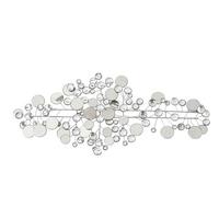 DEKORACJA ŚCIENNA 6272800 - GLAM LIVING - kolor srebrny/kolor chromowy, Trend, metal (43/95/3cm)