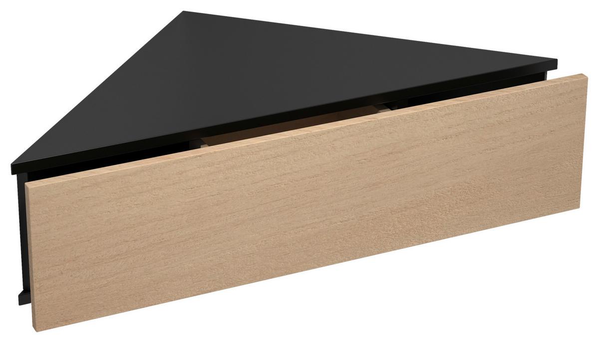 NACHTKÄSTCHEN USAL S - Honigeiche/Schwarz, Modern, Holzwerkstoff (60/15/42,4cm) - MID.YOU