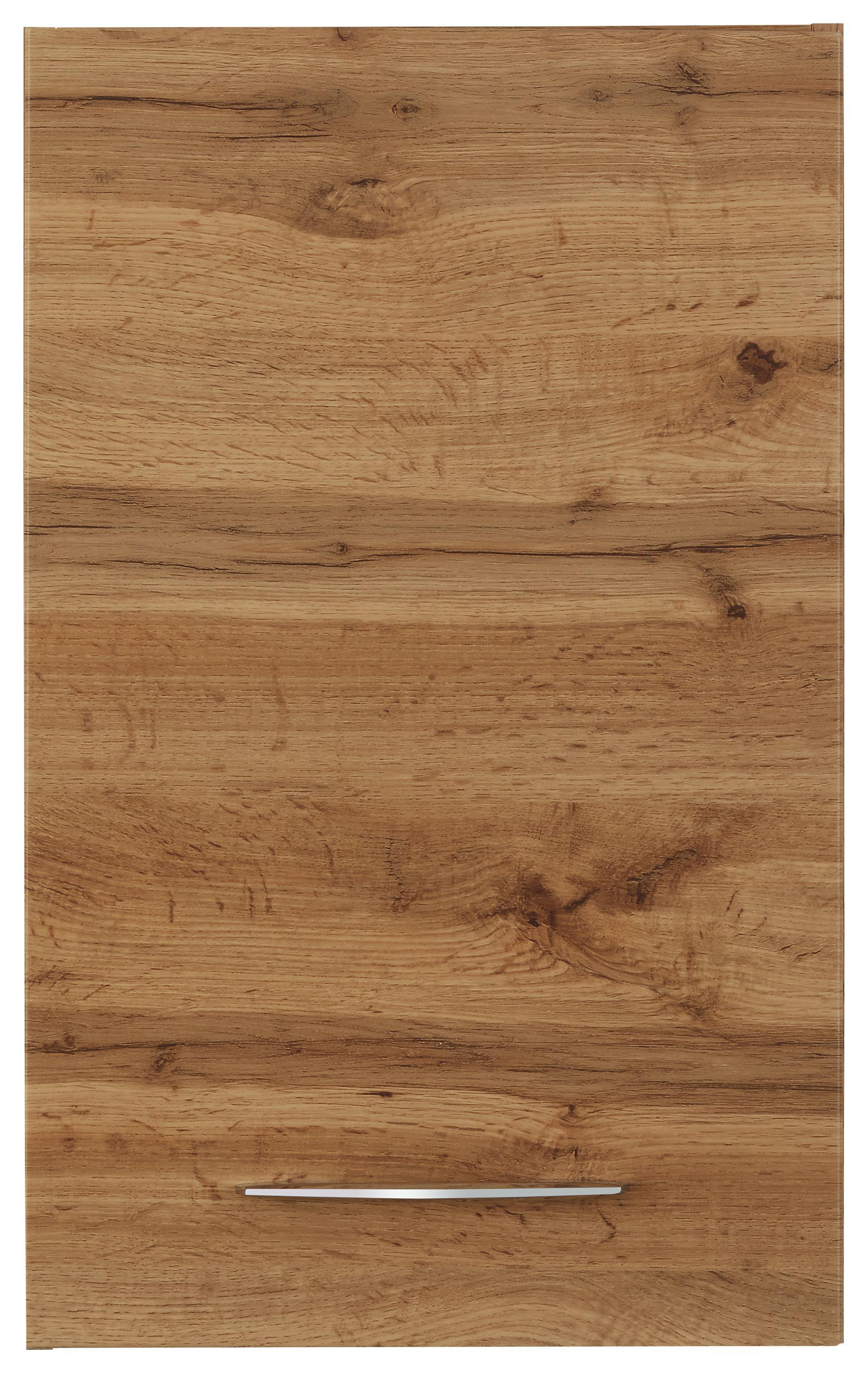 Oberschrank Eichefarben - Chromfarben/Eichefarben, MODERN, Holzwerkstoff/Metall (40/64/20cm)