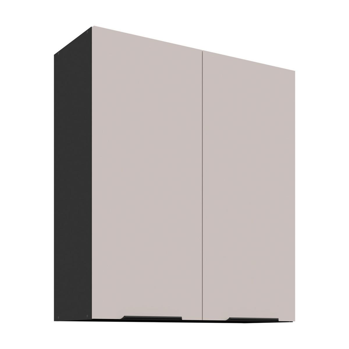 Corp superior de bucatarie ARONA - bej/negru, Modern, material pe bază de lemn (80/90/31cm)