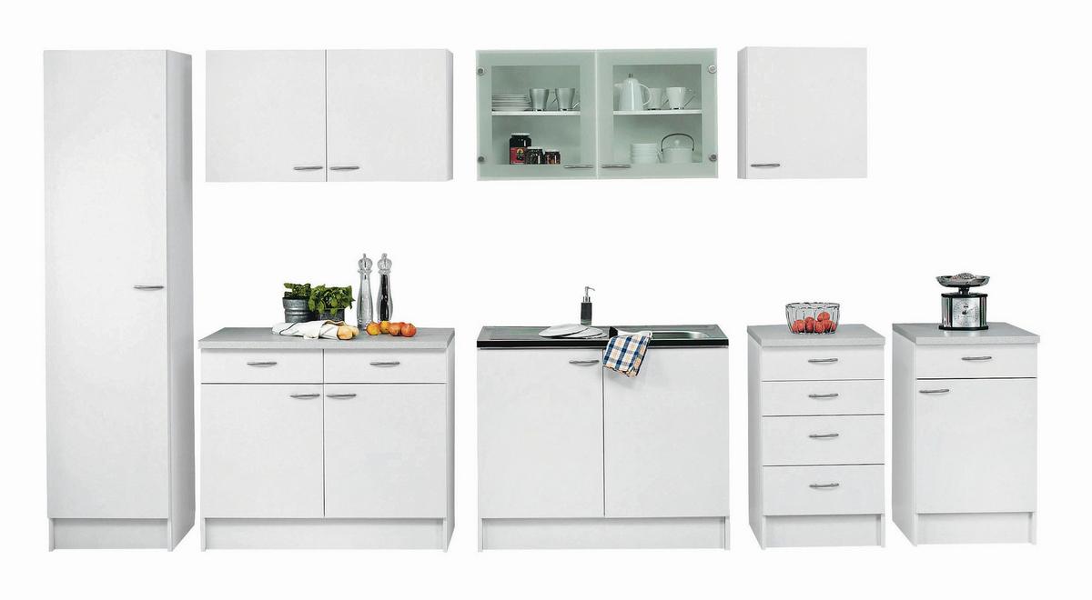 Küchenoberschrank Speed Weiß - Weiß, KONVENTIONELL, Holzwerkstoff/Kunststoff (50/54,8/32cm)