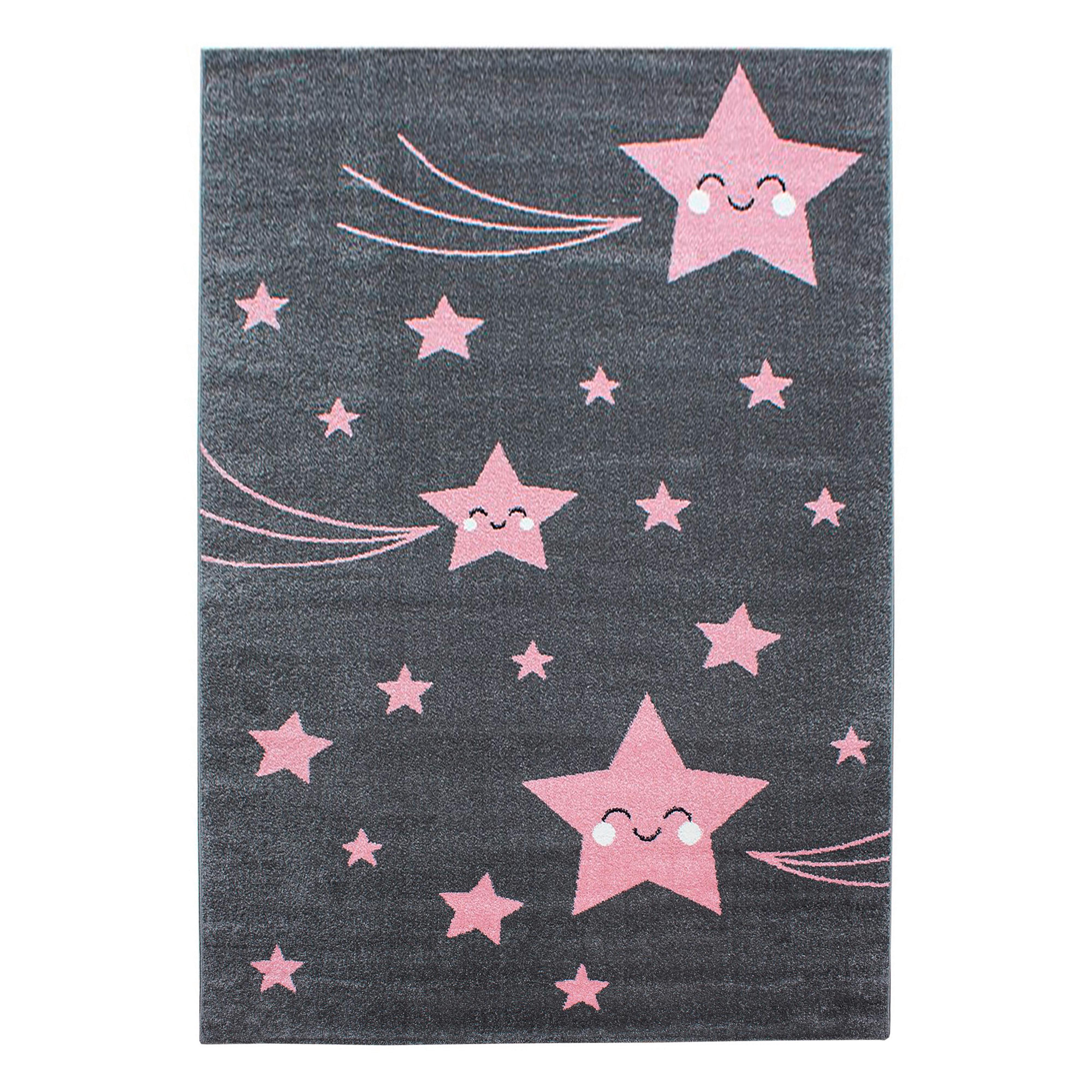 Kinderteppich Kids Pink ca. 140x200cm - Pink, Trend, Textil (140/200cm) - Ben'n'jen
