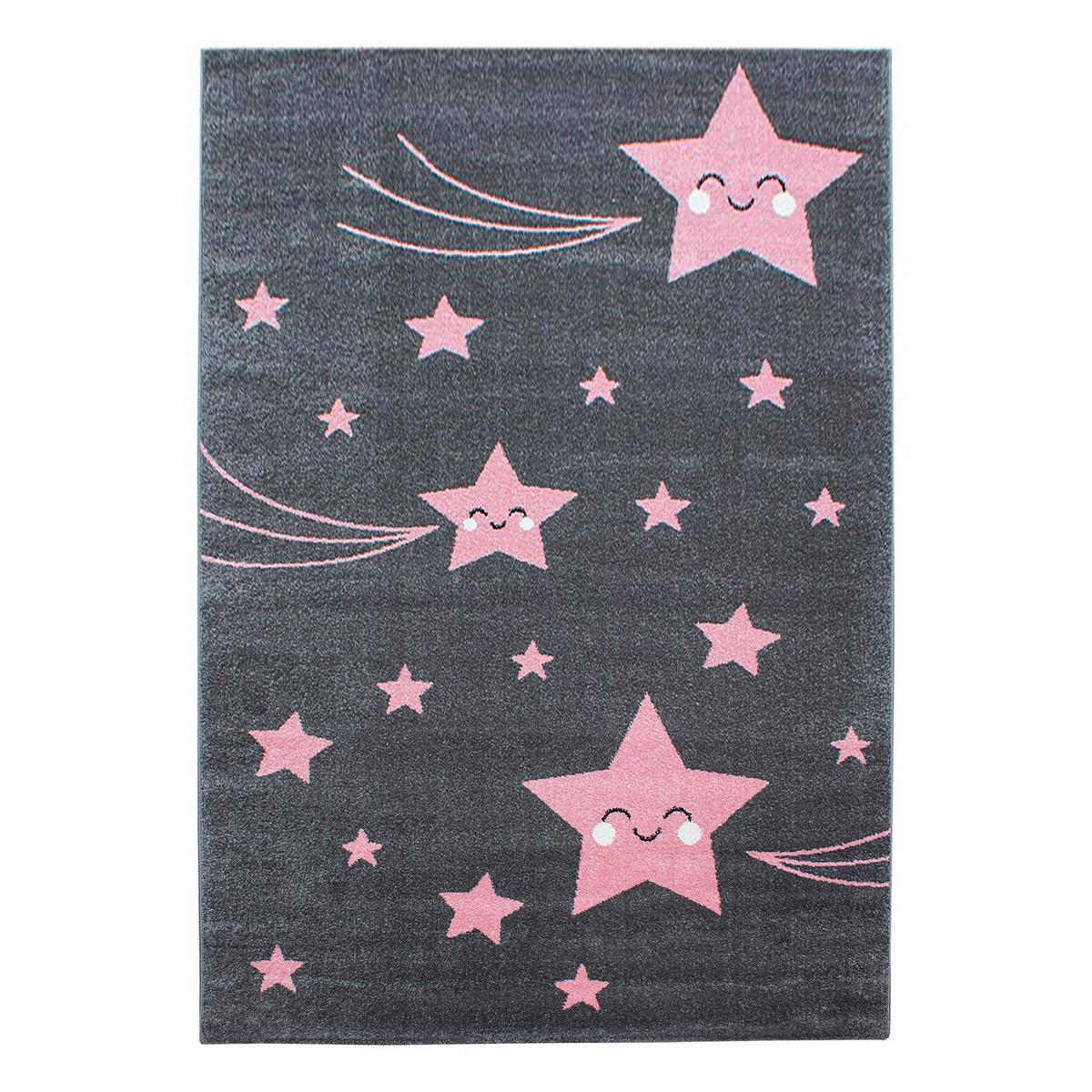 Kinderteppich Kids Pink ca. 140x200cm - Pink, Trend, Textil (140/200cm) - Ben'n'jen