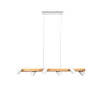 LAMPA ZWIESZANA 312490631 MARLEY - kolor naturalny/biały, Modern, metal/drewno (115/150/20cm) - Trio Leuchten