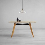 Tisch Piet ca. 135x80 cm - Buchefarben, MODERN, Holz (135/75/80cm) - Modern Living