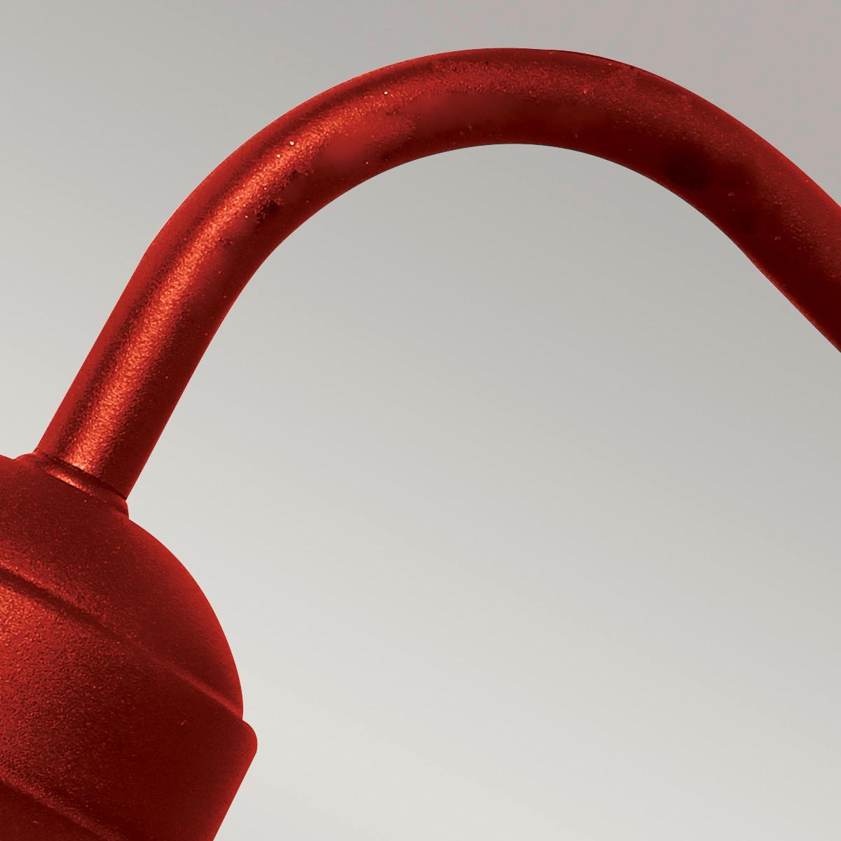 Kültéri Falilámpa Klampenborg-Oxr - piros, Konventionell, üveg/fém (42/27.5/25.5cm) - Elstead Lighting