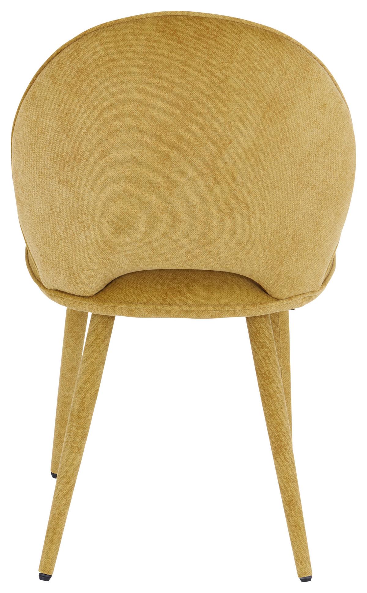 KRZESŁO LAVIK - żółty, Modern, metal/drewno (50/87/58,5cm) - Livetastic