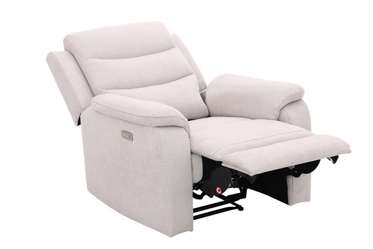 Relaks Fotelja Manchester - bež/crna, Konvencionalno, tekstil/plastika (82/103/96cm) - Ondega