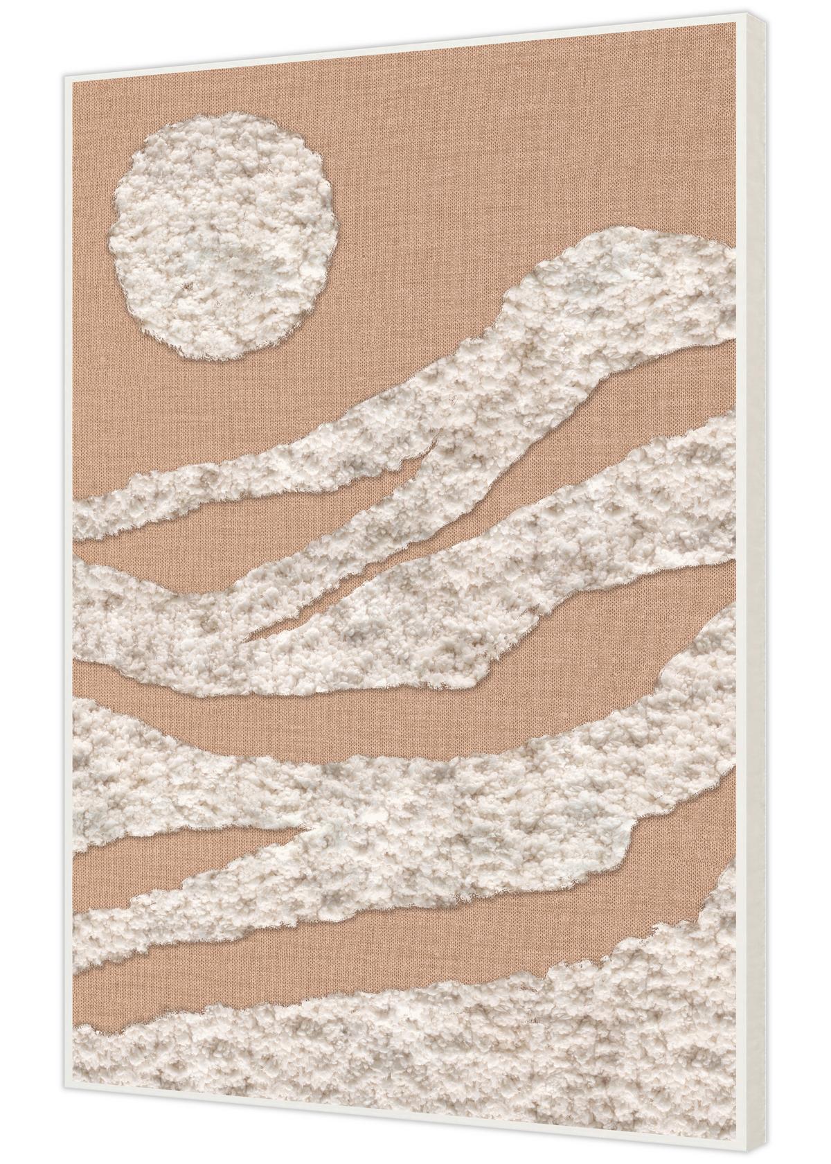 Tablou cu ramă Jeff cca. 50x70 cm - bej/crem, Modern, plastic/textil (50/70cm) - Mömax
