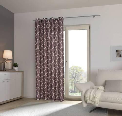 ZASŁONA NA PRZELOTKACH RAVI - oberżyna, Design, tkanina (140/245cm) - Esposa