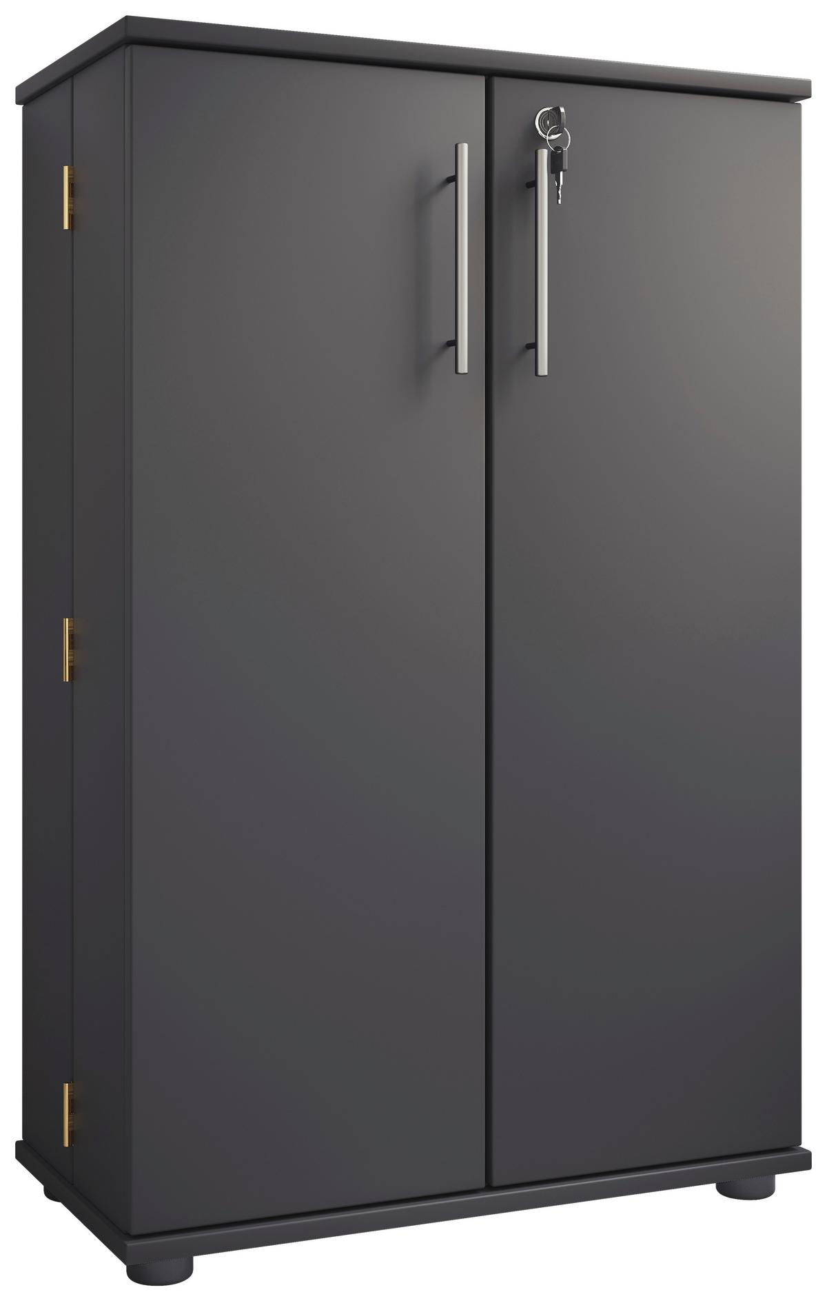 CD-REGAL ENGALO XL - Anthrazit/Schwarz, Design, Holzwerkstoff/Kunststoff (60/93/31cm) - MID.YOU