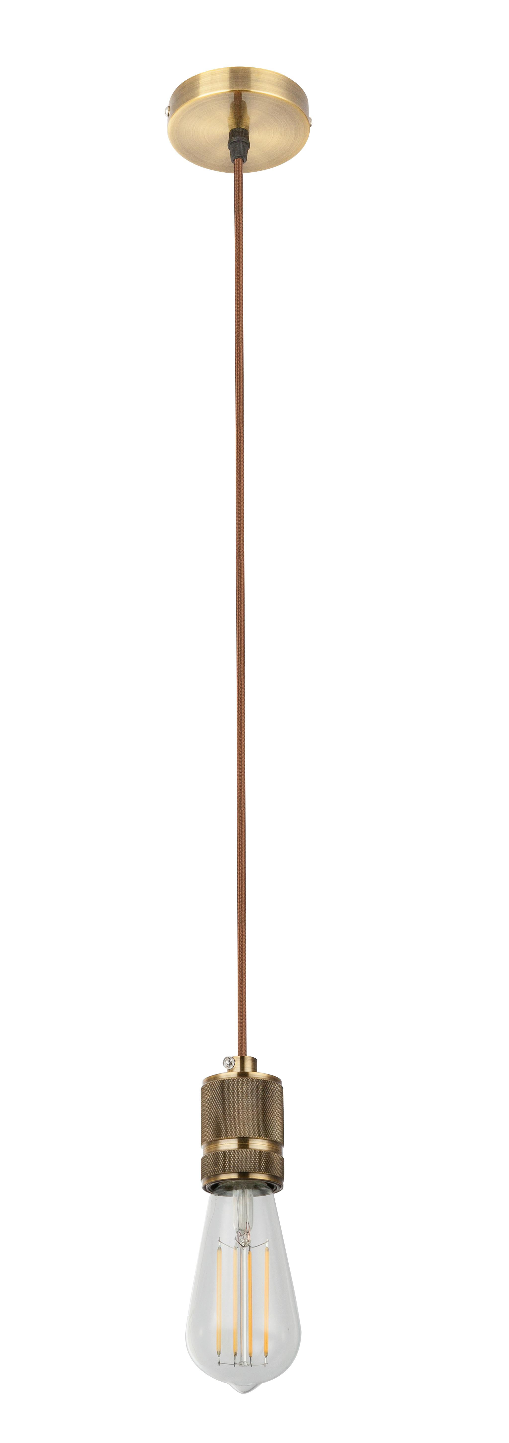 LAMPA WISZĄCA A21 NUR AUFHÄNGUNG - kolor mosiężny, Basics, metal/tkanina (10/150cm) - Globo