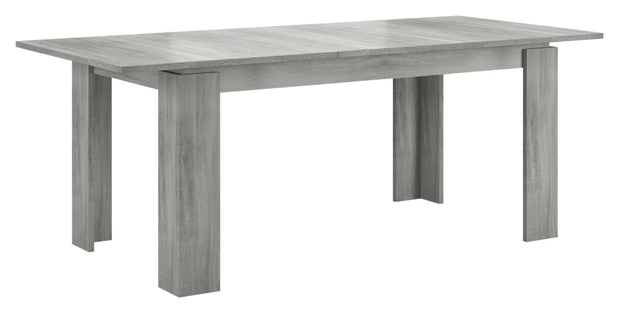 Esstisch Titan ca. 160x90x76 cm Rauchsilber - Design, Holzwerkstoff (160/90/76cm) - MID.YOU