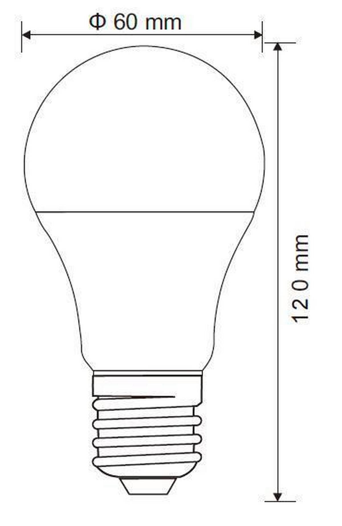 LED-Leuchtmittel 10625DCK max. 8,8 Watt - Opal, Kunststoff (6/10,5cm)