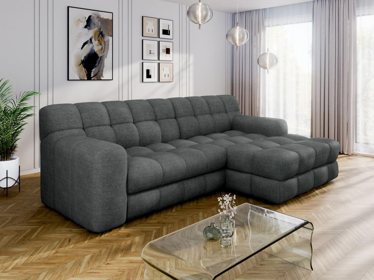 Kutna Garnitura Karl - crna/antracit, Moderno, tekstil/plastika (287/169cm) - Modern Living