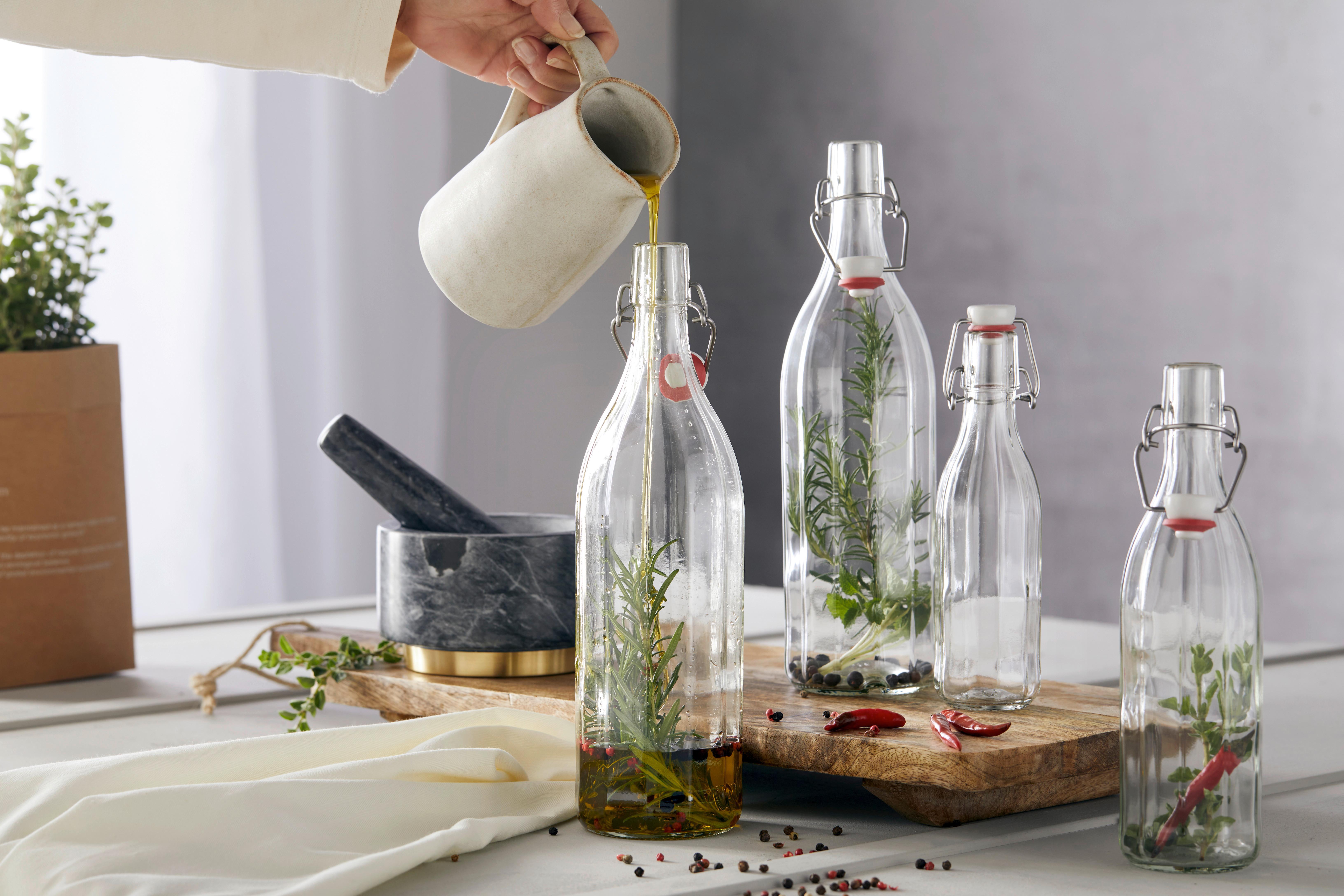 Csatos Üveg Basic - átlátszó, Konventionell, Üveg (6,5/20/6,5cm)