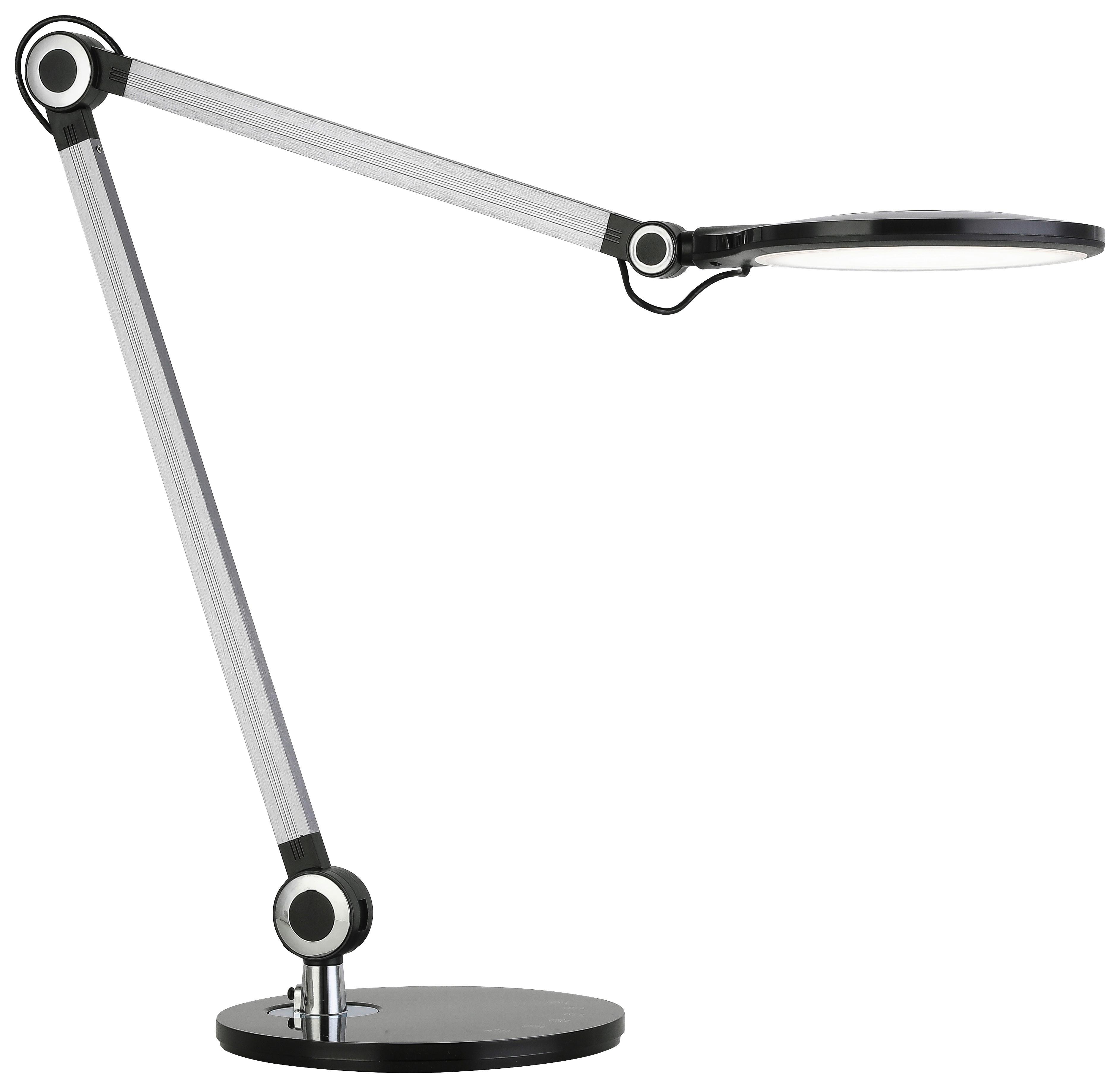 LED-SKRIVBORDSLAMPA EDA - svart/grå, Modern, metall/plast (20/80cm) - Mömax