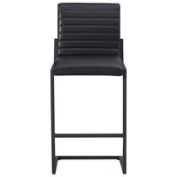 BARHOCKER-SET KUBIS - Schwarz, KONVENTIONELL, Textil/Metall (50/112/60cm) - MID.YOU