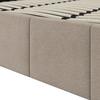 STOPPAD SÄNG MILA - svart/taupe, Modern, metall/trämaterial (180/200cm) - Bessagi Home