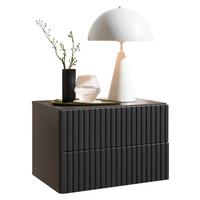 SZAFKA NOCNA TABONI - kolor grafitowy, Konventionell, materiał drewnopochodny (42/28/30cm) - Boxxx