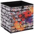 Aufbewahrungsbox Poppi 3 in Bunt - Multicolor, MODERN, Karton/Textil (32/32/32cm) - Mömax modern living