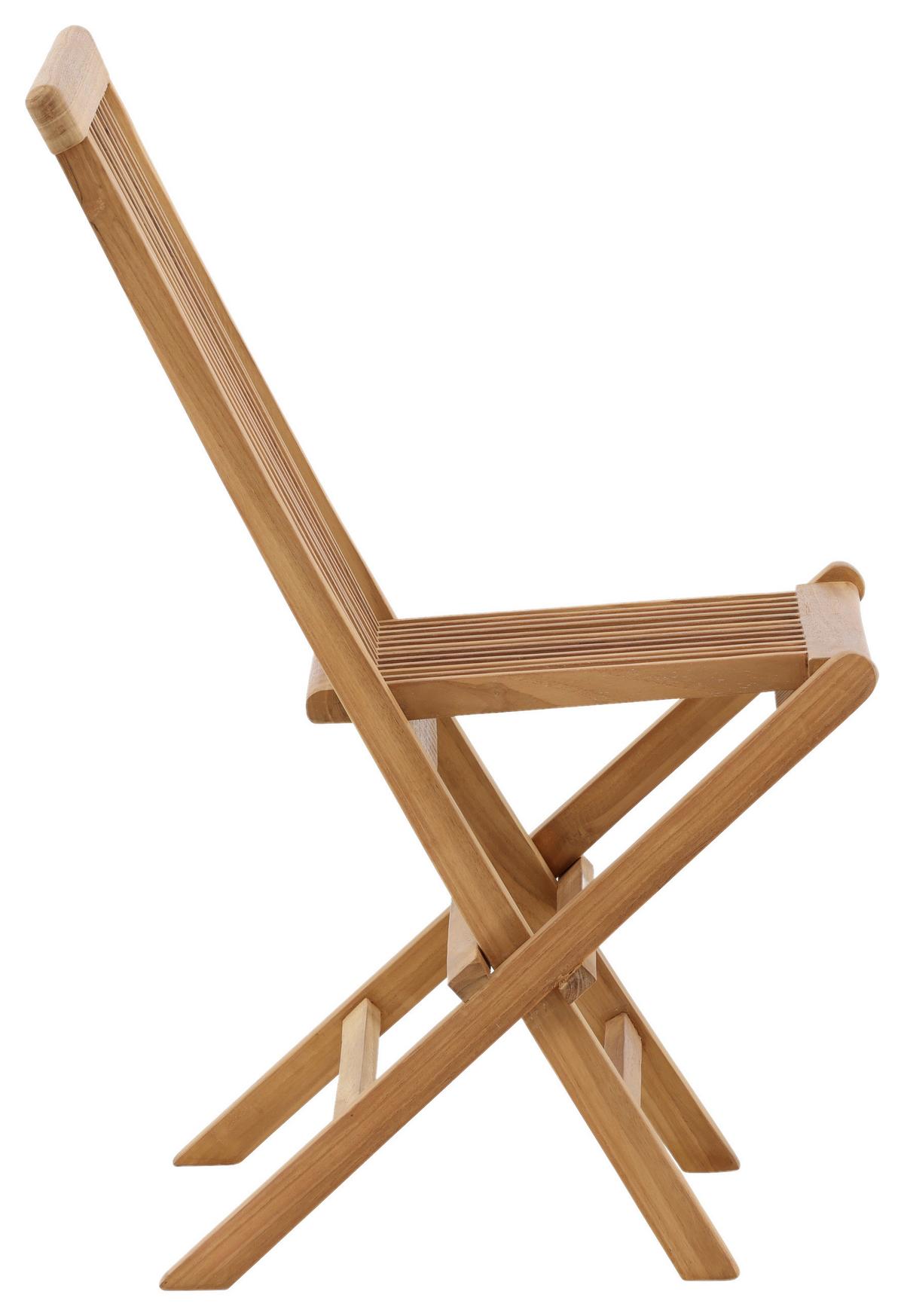 Klappstuhl 2er-Set KENYA - Teakfarben, KONVENTIONELL, Holz (47/89/62cm) - Gardenson