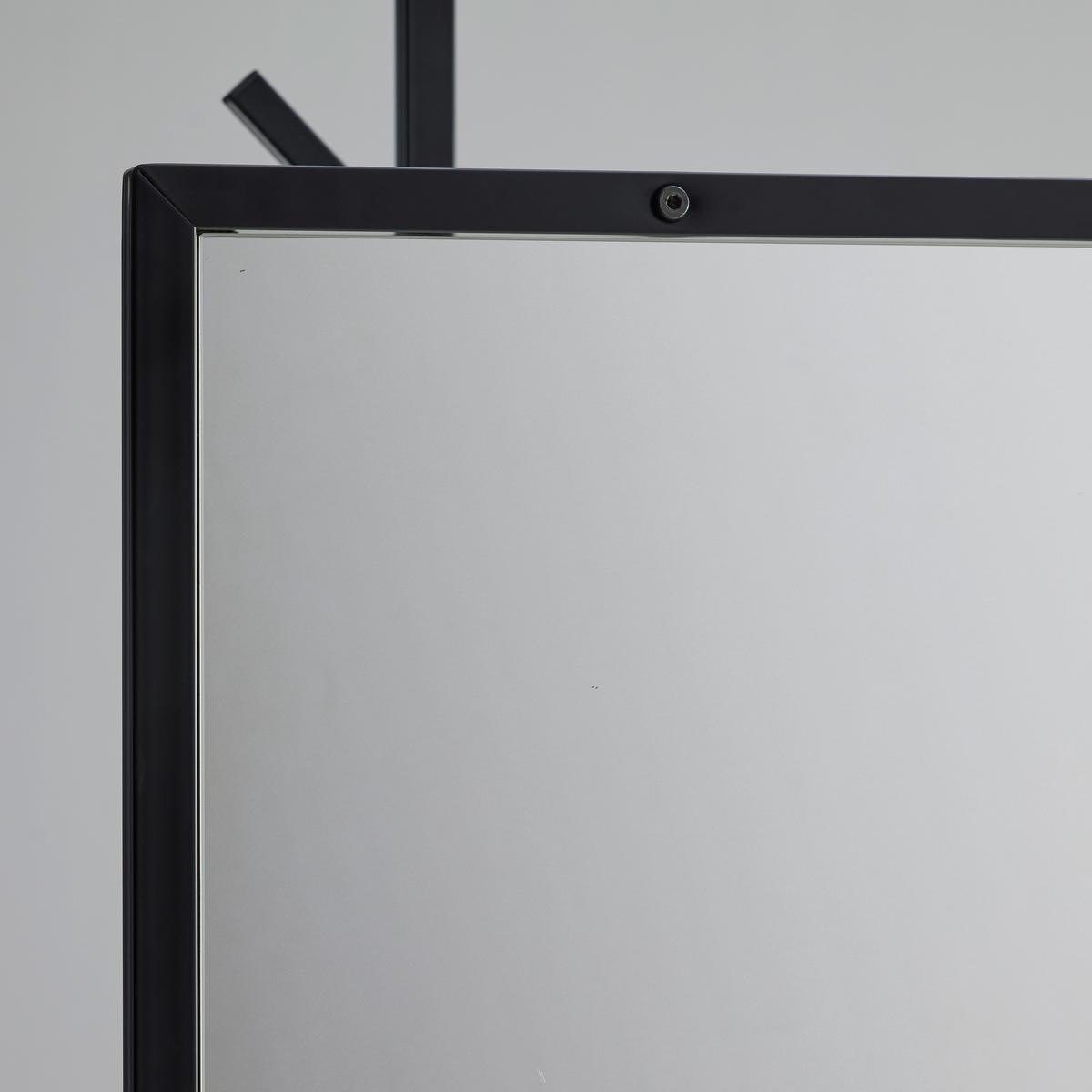 Podna Vješalica Imola - crna, Moderno, staklo/metal (40/182/40cm) - Modern Living