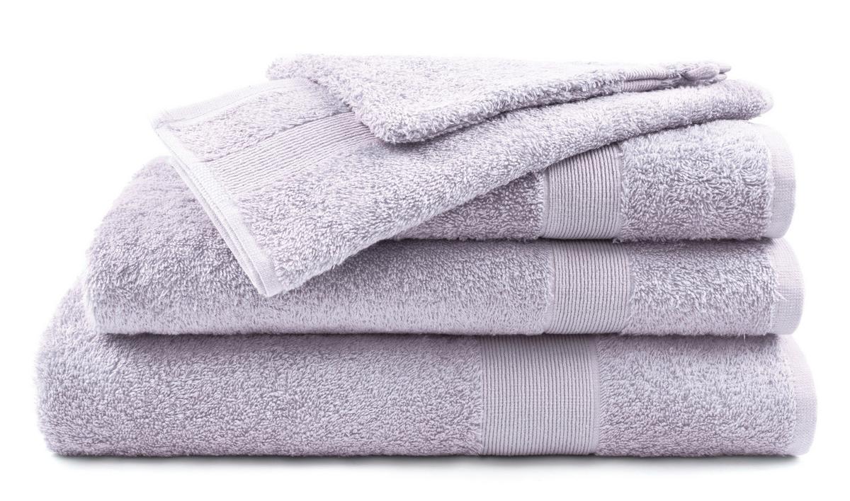 Badetuch Silke Mauve ca. 100x150cm - Mauve, Textil (100/150cm)