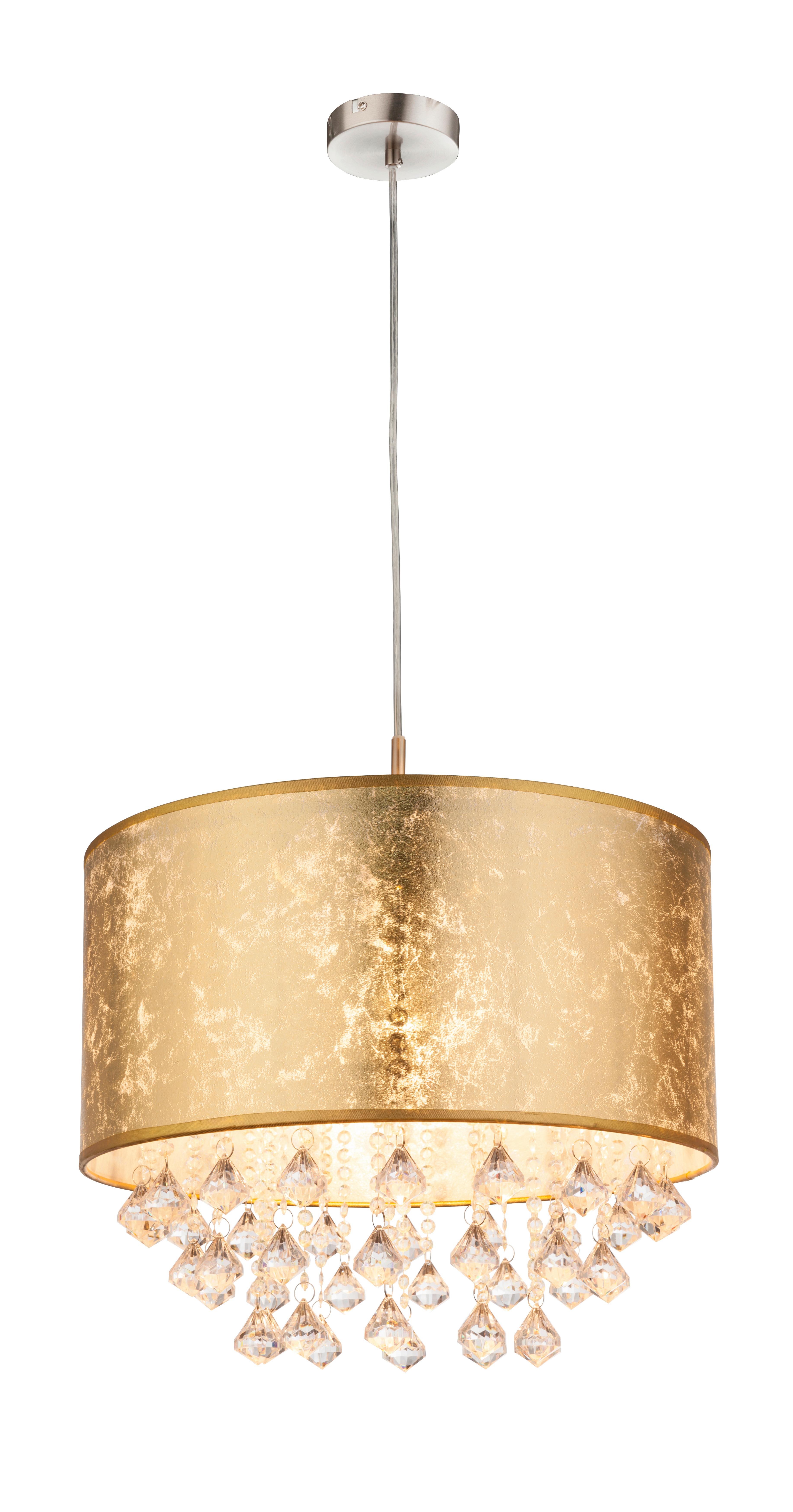 Lampă Suspendată Amy - Design, plastic/metal (40/40/140cm) - Globo