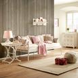 Bett Weiß 90x200cm - Weiß, ROMANTIK / LANDHAUS, Metall (207/92/99cm) - Zandiara