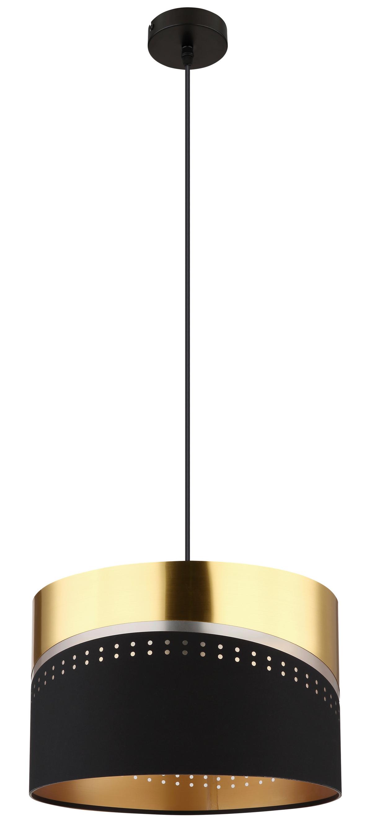 Luster 54046h - zlatna/crna, Konvencionalno, metal/tekstil (35/120cm) - Globo