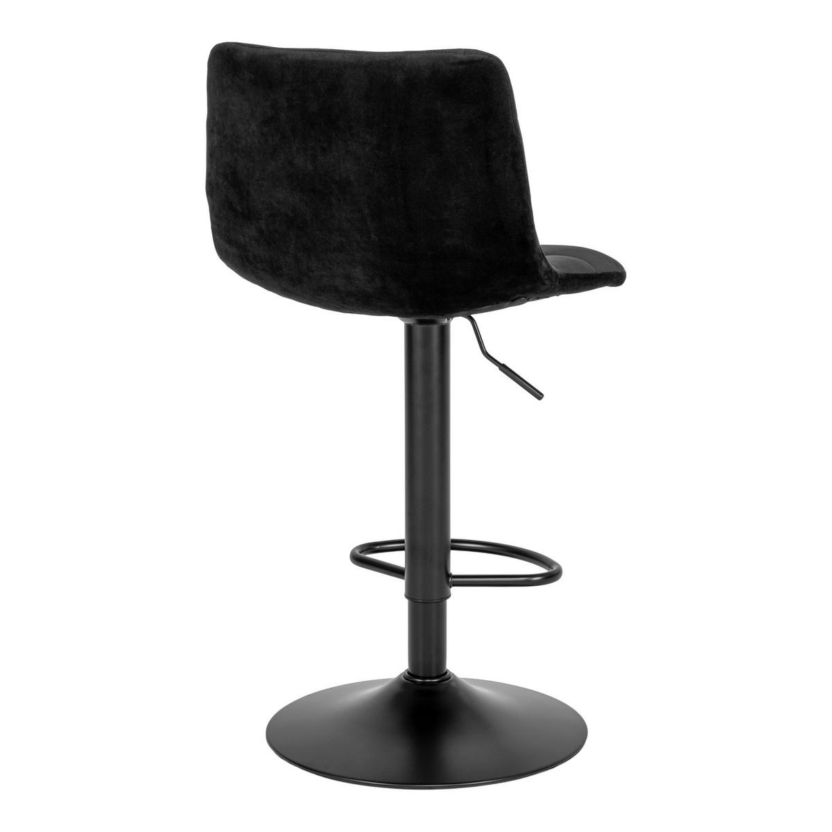 Barhocker-Set Middelfart 2er-Set Schwarz - Schwarz, MODERN, Textil/Metall (43/88-108/45cm) - MID.YOU