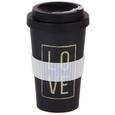 Coffee-to-go-becher Love & Flowers Versch. Motive - Multicolor/Schwarz, MODERN, Holzwerkstoff/Kunststoff (9/16cm) - Mömax modern living Coffee-to-go-becher Love & Flowers Versch. Motive - Multicolor/Schwarz, MODERN, Holzwerkstoff/Kunststoff (9/16cm) - Mömax modern living