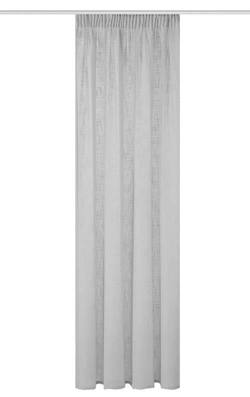 Fertigvorhang Softy Grau ca. 140x225cm - Grau, Basics, Textil (140/225cm)