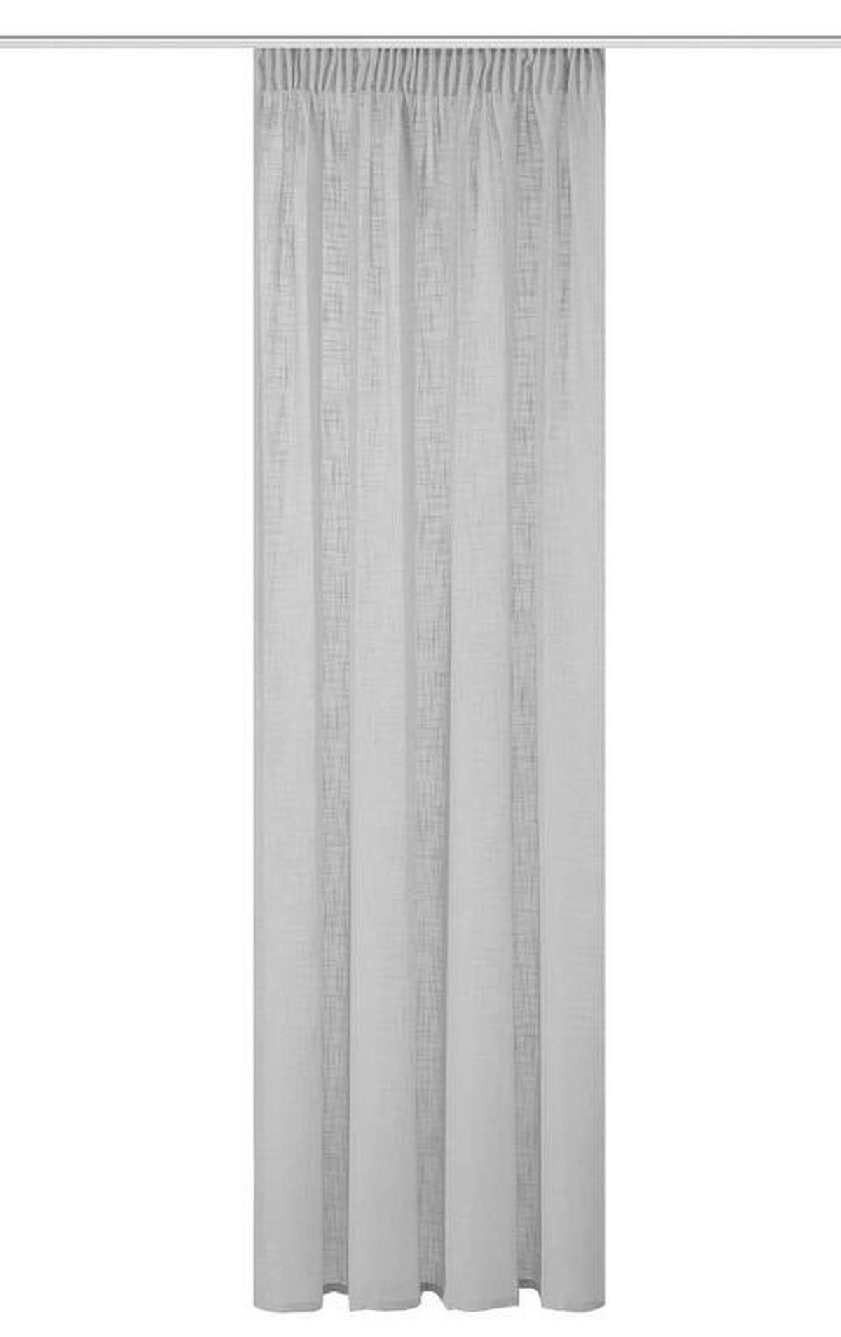 Fertigvorhang Softy Grau ca. 140x160cm - Grau, Basics, Textil (140/160cm)