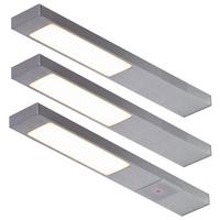 Unterbauleuchten-Set 422003 Edelstahlfarben - Edelstahlfarben (3/1/20cm) - Vogt