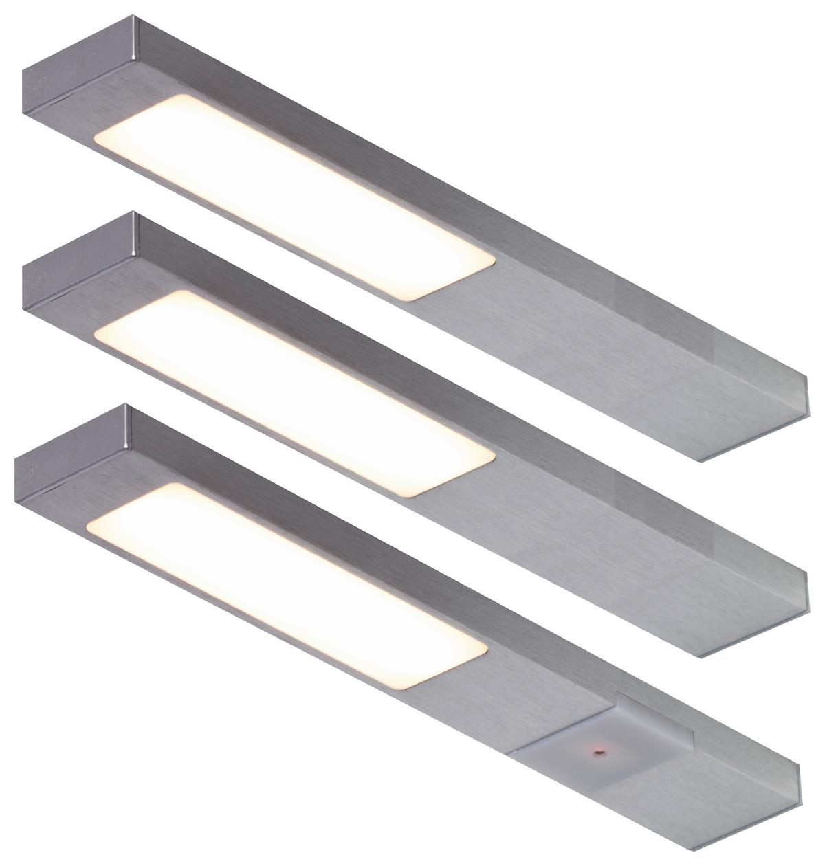 Unterbauleuchten-Set 422003 Edelstahlfarben - Edelstahlfarben (3/1/20cm) - Vogt