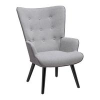 Relaxsessel Chester Hellgrau - Dunkelgrau/Hellgrau, MODERN, Holz/Textil (66/94/74cm) - Mömax