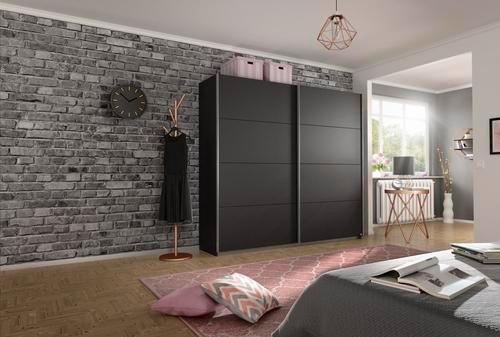 Ormar S Kliznim Vratima Belluno - siva/boje aluminija, Moderno, drvni materijal/metal (226/210/62cm) - Modern Living