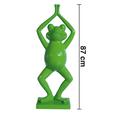 Dekofrosch Frog H ca. 87 cm - Grün, LIFESTYLE, Kunststoff (20/34/87cm) - Premium Living Dekofrosch Frog H ca. 87 cm - Grün, LIFESTYLE, Kunststoff (20/34/87cm) - Premium Living