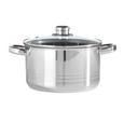 Kochtopf Paula Edelstahl 7 Liter - Klar/Edelstahlfarben, KONVENTIONELL, Glas/Metall (24/18cm) - Mömax modern living Kochtopf Paula Edelstahl 7 Liter - Klar/Edelstahlfarben, KONVENTIONELL, Glas/Metall (24/18cm) - Mömax modern living