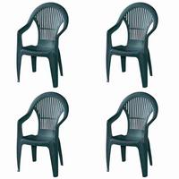 Siena Garden Stapelsessel in Kuststoff Grün - Grün, KONVENTIONELL, Kunststoff (54/93/57cm) - Siena Garden
