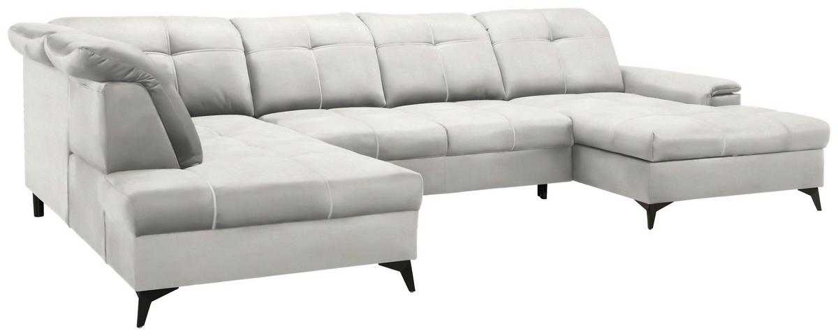 Kutna Garnitura Sierra - bež/crna, Moderno, tekstil/metal (181-230/90-106/364cm) - Modern Living