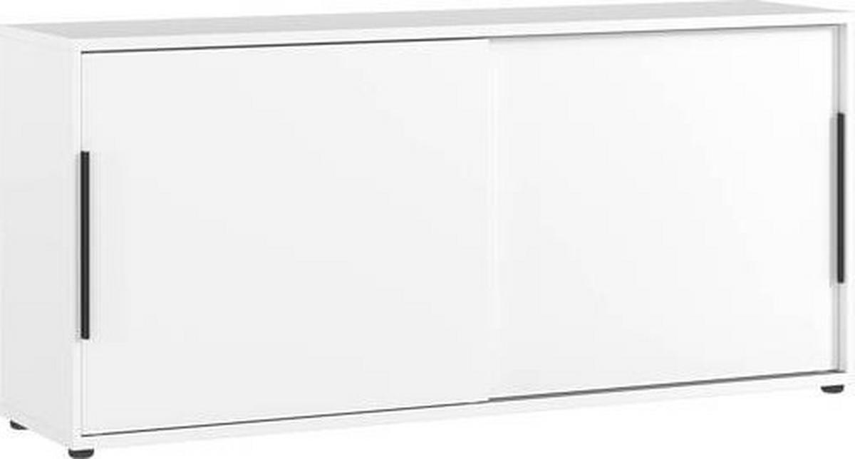 Aktenschrank Ribera in Weiß - Weiß, MODERN, Holzwerkstoff (160/74/40cm) - Premium Living