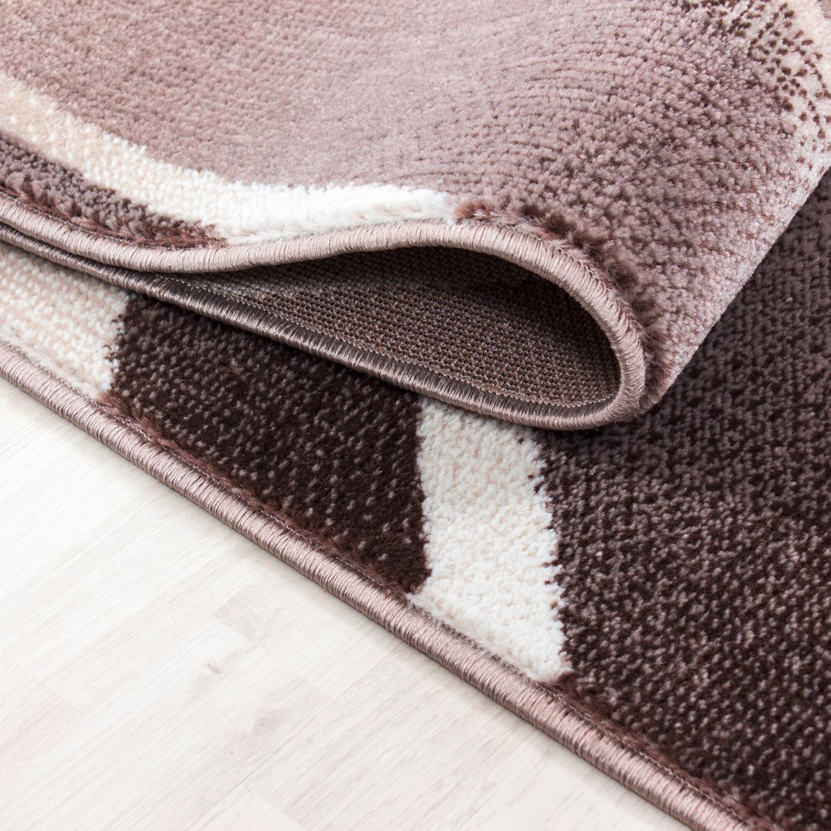 Flachwebeteppich Parma Braun ca. 140x200cm - Braun, Design, Textil (140/200cm) - Novel